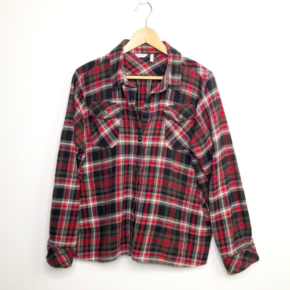 WOOLRICH plaid button down Shacket - Picture 1 of 10